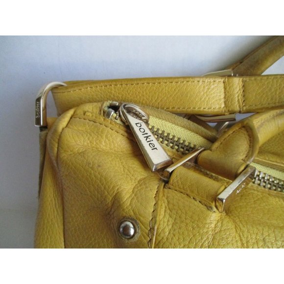 *Botkier Golden Yellow Pebbled 2-Way Shoulder Satchel Bag - Picture 4 of 12